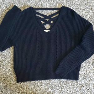 Aeropostale sweater, black, size S